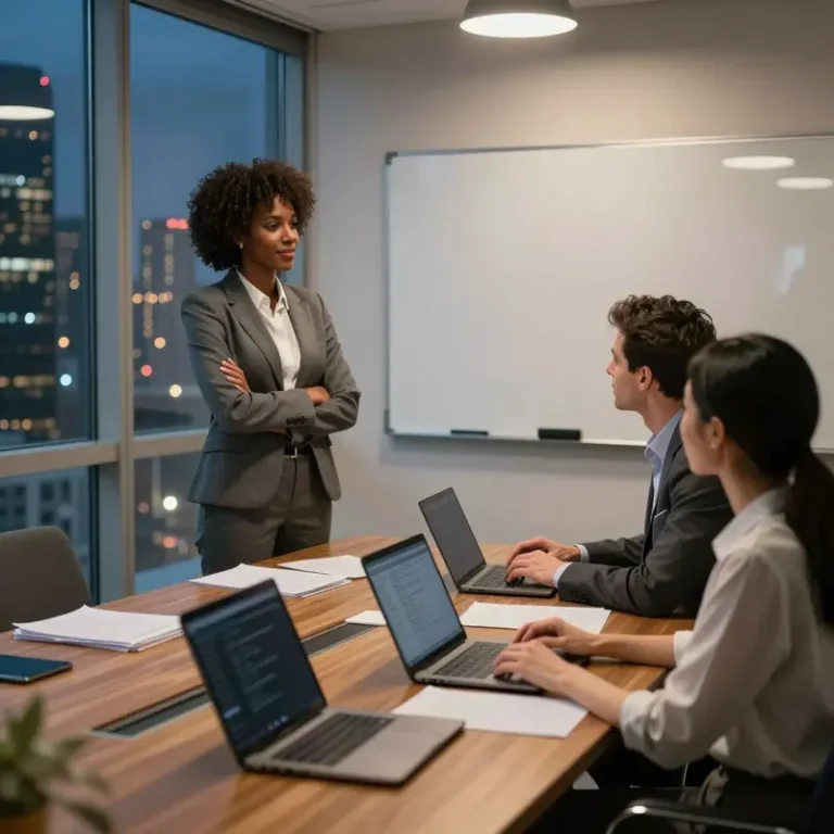 AI leaders in a boardroom outlining a 90 day agentic AI readiness plan before launching agentic systems.