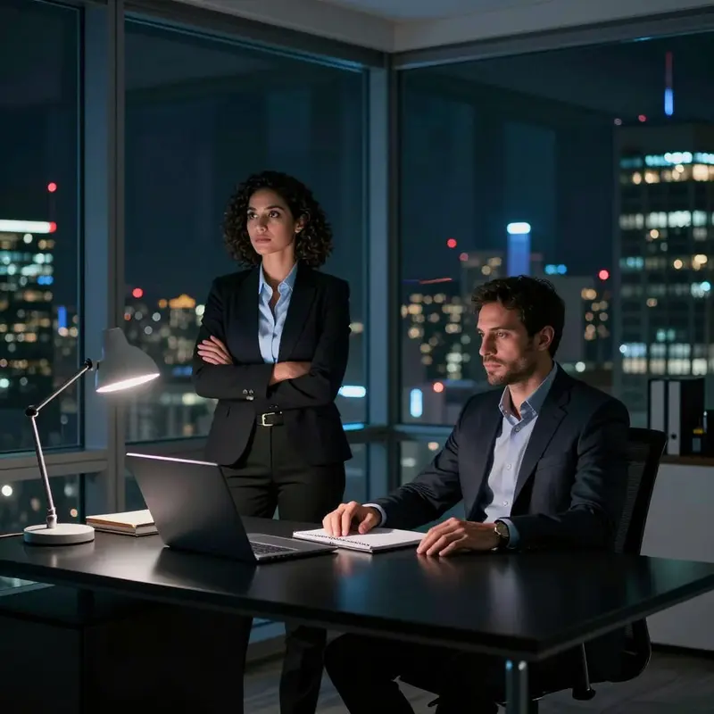 Decision-makers reflect late at night on which search tool will sustain long-term product findability.