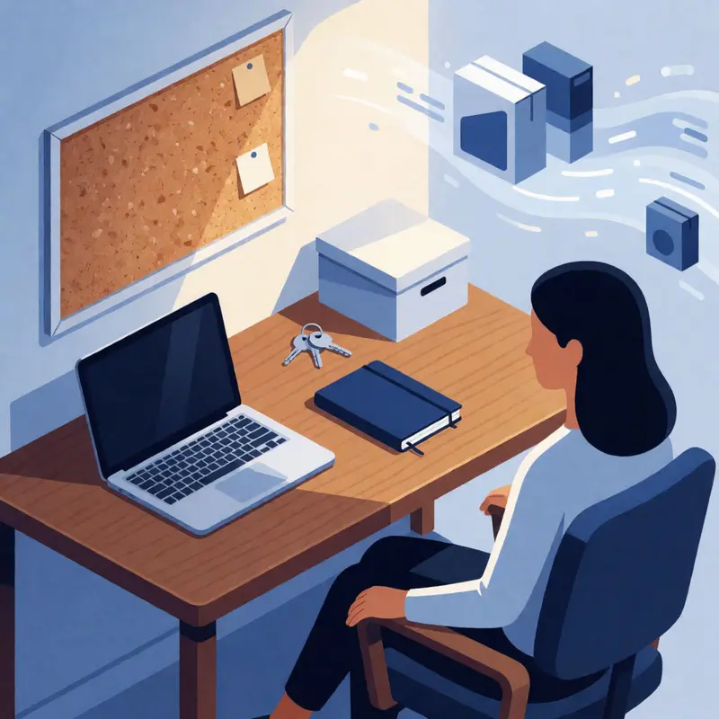 A quiet desk frames Shopify catalog vs Channable choices about where control lives.