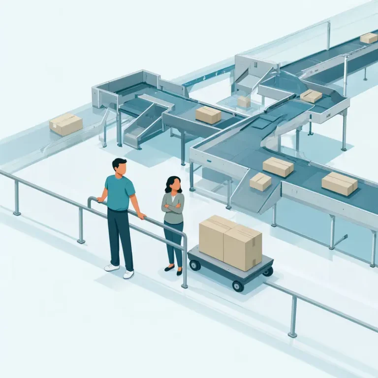 A smooth conveyor run reflects ecommerce order automation monitoring for reliable orders.